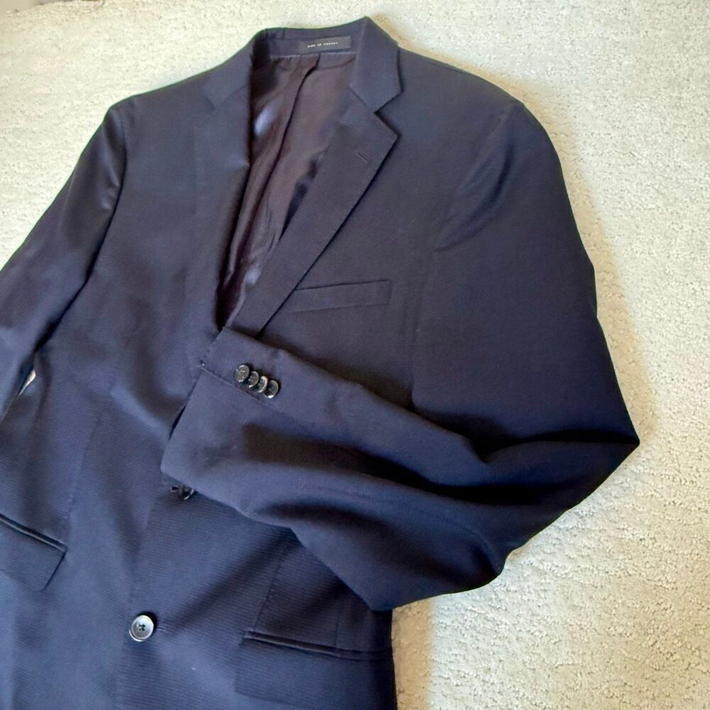 BOSS Hugo Boss Navy Blue Wool Sport Jacket Blazer Suit Separates - US 42R